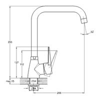 Смеситель для кухни G-Lauf ZOP4-A045 Хром — фото 2, Смесители для кухни