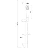 Товар: Душевой гарнитур Melodia della vita Luxe Square MSC00103C Хром - фото 2 Душевой гарнитур Melodia della vita Luxe Square MSC00103C Хром — фото 2, Душевые гарнитуры