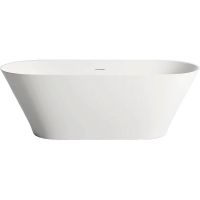 Ванна из искусственного камня Salini Mona 180х80 102911G Белая глянцевая — фото 6, Ванны из искусственного камня