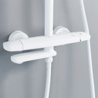 Душевая система Rose R39C Белая матовая арт-R3936C — фото 2, Душевые стойки