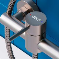 Смеситель для душа Dorff Logic D3020000SS Нержавеющая сталь — фото 3, Смеситель для душа