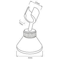 Товар: Держатель ручного душа Melodia della vita Prime MKP20501P Хром - фото 2 Держатель ручного душа Melodia della vita Prime MKP20501P Хром — фото 2, Комплектующие для душевого оборудования