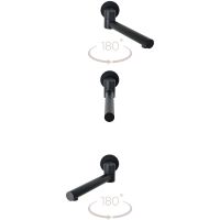 Душевая система Bronze de Luxe Scandi 14582-501B Черная — фото 6, Встраиваемые душевые комплекты