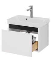 Товар: Тумба Luxury, 55 см, подвесная, 1 ящик, белый матовый - фото 12 Тумба Luxury, 55 см, подвесная, 1 ящик, белый матовый — фото 12, Тумбы под раковину