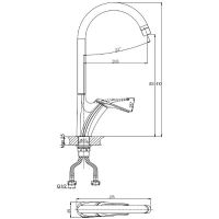 Товар: Смеситель для кухни Rush Nevis NE1735-22Black Черный матовый - фото 2 Смеситель для кухни Rush Nevis NE1735-22Black Черный матовый — фото 2, Смесители для кухни