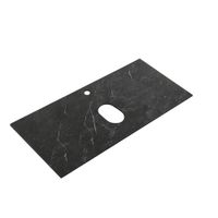 СтолешницаизкерамогранитаCEZARESSLD-100/48-MNOMarmoNeroOpaco — фото 2, Столешницы под раковину