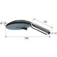 Ручной душ Remer Хром арт-318RLx — фото 2, Лейки для душа