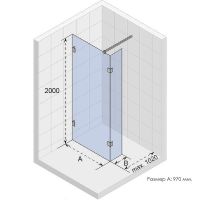 Товар: Душевая перегородка Riho SZ Scandic NXT X402 97 G001124120 (GX00752C0) профиль Хром стекло прозрачно - фото 2 Душевая перегородка Riho SZ Scandic NXT X402 97 G001124120 (GX00752C0) профиль Хром стекло прозрачно — фото 2, Душевые перегородки