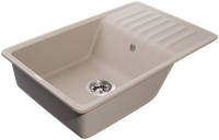 Товар: GRANFEST Мойка QUARZ 72 1-чаша+крыло 760*480мм песочный арт.GF-ZW- - фото 2 GRANFEST Мойка QUARZ 72 1-чаша+крыло 760*480мм песочный арт.GF-ZW- — фото 2, Кухонные мойки