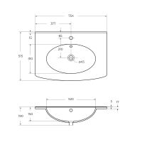 Товар: Керамическая раковина COMFORT 50132 - фото 3 Керамическая раковина COMFORT 50132 — фото 3, Раковины