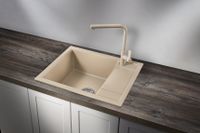 Товар: Granula-6002, ПЕСОК, кухонная мойка, кварц - фото 2 Granula-6002, ПЕСОК, кухонная мойка, кварц — фото 2, Кухонные мойки