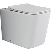 Унитаз Ceramicanova Cubic CN1809 приставной с сиденьем Микролифт — фото 1, Приставные унитазы