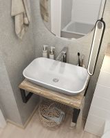 Столешница под раковину 1MarKa Grunge Loft 60 Ц0000001583 Дуб намибия — фото 2, Столешницы под раковину