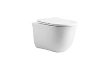 Унитаз-компакт подвесной безободковый Aquatek КЛАССИК AQ1112-00 490*365*340 мм, горизонтальный выпус — фото 1, Унитазы