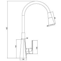 Товар: Смеситель для кухни Haiba HB73823-3 Оружейная сталь Черный - фото 2 Смеситель для кухни Haiba HB73823-3 Оружейная сталь Черный — фото 2, Смесители для кухни