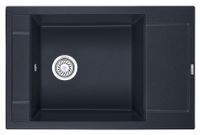 Granula-7806, ШВАРЦ (чёрный металлик), кухонная мойка, кварц — фото 1, Кухонные мойки