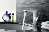 Товар: Смеситель для раковины Rossinka W35-11 Белый Хром - фото 3 Смеситель для раковины Rossinka W35-11 Белый Хром — фото 3, Смесители для раковины