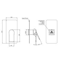 Товар: Смеситель для душа Remer Infinity I30KBNO Черный матовый - фото 2 Смеситель для душа Remer Infinity I30KBNO Черный матовый — фото 2, Смеситель для душа