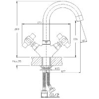 Смеситель для раковины Haiba Хром арт-HB1218 — фото 2, Смесители для раковины