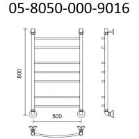 Товар: Водяной полотенцесушитель Маргроид Вид 5 800x500 05-8050-000-9016 Белый матовый - фото 2 Водяной полотенцесушитель Маргроид Вид 5 800x500 05-8050-000-9016 Белый матовый — фото 2, Водяные полотенцесушители