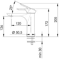 Смеситель для раковины Remer Infinity I12XV Сталь — фото 3, Смесители для раковины