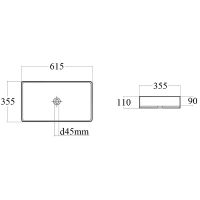 Раковина-чаша Bond 62 S54-620 Белая глянцевая — фото 2, Раковины
