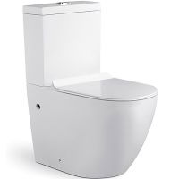 Унитаз компакт Azario Corsa AZ-2062S с бачком и сиденьем Микролифт — фото 1, Напольные унитазы