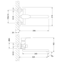 Смеситель для ванны Lemark Nero LM0251C универсальный Хром — фото 2, Для душа и ванны