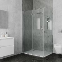 Товар: Душевой уголок Ambassador Diamond 120х80 12011107L профиль Хром стекло прозрачное - фото 2 Душевой уголок Ambassador Diamond 120х80 12011107L профиль Хром стекло прозрачное — фото 2, Душевые уголки