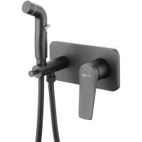 Гигиенический душ со смесителем Lemark Bronx LM3720BL Черный — фото 1, Гигиенические души