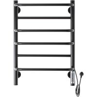 Электрический полотенцесушитель Domoterm Орфей DMT Орфей П6 400x600 EK R Черный матовый — фото 1, Электрические полотенцесушители