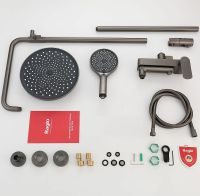 Душевая система Raglo R03.24.09 Графит матовый — фото 13, Душевые стойки