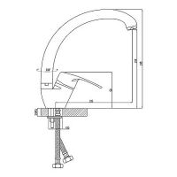Смеситель для кухни Melodia della vita Medico Achille MDV40312 Хром — фото 2, Смесители для кухни