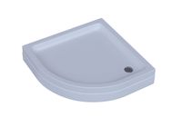 Душевой поддон акриловый Aquatek DPA-0000002 100*100*15 см, 1/4 круга R50, с ножкамии и с фронтальны — фото 3, Акриловые душевые поддоны