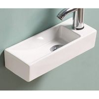 Товар: Раковина CeramaLux 40 9048DL Белая - фото 4 Раковина CeramaLux 40 9048DL Белая — фото 4, Раковины