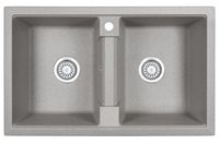 Granula-8101, БАЗАЛЬТ, кухонная мойка, кварц — фото 1, Кухонные мойки