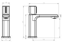 Смеситель "Abu Dhabi" д/рак, без дон/кл, арт. ABU26, ESKO — фото 2, Для душа и ванны