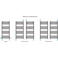 Водяной полотенцесушитель Сунержа Аркус 1200x500 03-0251-1250 Золото — фото 3, Водяные полотенцесушители