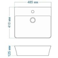 Раковина Maretti Sofia 49 SF13NS80-844 Белая — фото 4, Раковины накладные