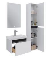 Товар: Тумба Luxury, 55 см, подвесная, 1 ящик, белый матовый - фото 7 Тумба Luxury, 55 см, подвесная, 1 ящик, белый матовый — фото 7, Тумбы под раковину