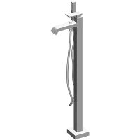 Смеситель для ванны Gattoni Ely 8808/88C0 Хром — фото 1, Смесители напольные