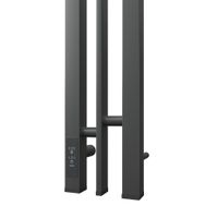 Товар: Полотенцесушитель электрический Point Фрея PN20712GB П2 100x1200 диммер слева, графит блеск - фото 4 Полотенцесушитель электрический Point Фрея PN20712GB П2 100x1200 диммер слева, графит блеск — фото 4, Электрические полотенцесушители