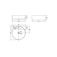 Раковина-чаша Point Виктория 41 PN43065WB Белая с чёрным — фото 3, Раковины