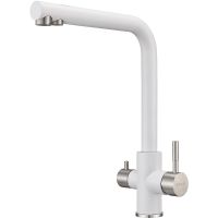 Смеситель для кухни Milacio Ultra MCU.553.WH Белый Нержавеющая сталь — фото 9, Смесители для кухни