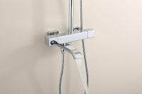 Душевая система Raglo R22.26 с термостатом Хром — фото 10, Душевые стойки