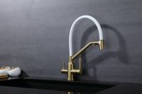 Смеситель для кухни Raglo R81.62.03 Золото матовое Белый — фото 23, Смесители для кухни