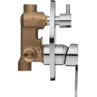 Смеситель для душа Swedbe Platta 5514 Хром — фото 5, Смеситель для душа