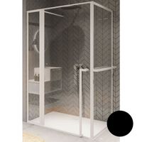 Душевой уголок Riho Lucid GD203 130х80 G005022121  (GD213B080) профиль Черный стекло прозрачное — фото 1, Душевые уголки