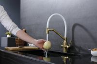 Смеситель для кухни Raglo R81.62.03 Золото матовое Белый — фото 14, Смесители для кухни