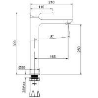 Товар: Смеситель для раковины Raglo R03.15.03 Золото матовое - фото 2 Смеситель для раковины Raglo R03.15.03 Золото матовое — фото 2, Смесители для раковины